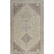 Load image into Gallery viewer, 5&#39;x7&#39;9&quot; Natural Colors Vintage And Worn Down Persian Shiraz Pure Wool Distressed Hand Knotted Oriental Rug FWR343416