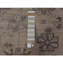 Load image into Gallery viewer, 5&#39;4&quot;x8&#39;1&quot; Beige Worn Down And Old Persian Qashqai Pure Wool Distressed Hand Knotted Oriental Rug FWR343686
