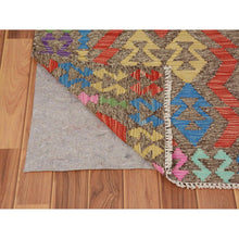Load image into Gallery viewer, 2&#39;8&quot;x3&#39;8&quot; Colorful Reversible Afghan Kilim Flat weave Pure Wool Hand Woven Oriental Rug FWR345264