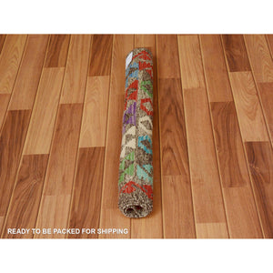 2'9"x4' Colorful Reversible Afghan Kilim Flat Weave Pure Wool Hand Woven Oriental Rug FWR345306