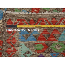 Load image into Gallery viewer, 2&#39;9&quot;x4&#39; Colorful Reversible Afghan Kilim Flat Weave Pure Wool Hand Woven Oriental Rug FWR345306
