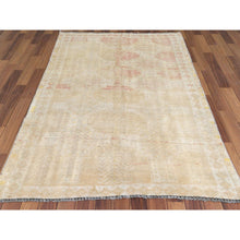 Load image into Gallery viewer, 4&#39;4&quot;x7&#39;2&quot; Washed Out and Vintage Distressed Hand Knotted Persian Shiraz Worn Down Clean Oriental Rug FWR346806