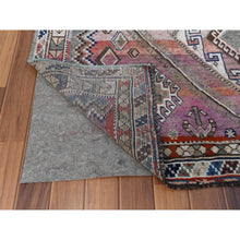 Load image into Gallery viewer, 4&#39;9&quot;x7&#39;2&quot; Pink Hand Knotted Persian Shiraz Bohemian Cropped Thin Vintage Clean Organic Wool Oriental Rug FWR347022