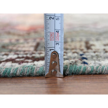 Load image into Gallery viewer, 4&#39;9&quot;x7&#39;2&quot; Pink Hand Knotted Persian Shiraz Bohemian Cropped Thin Vintage Clean Organic Wool Oriental Rug FWR347022