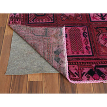 Load image into Gallery viewer, 4&#39;x6&#39;10&quot; Semi Antique Red Persian Bakhtiari With Golden Panel Design Clean Sheared Low Organic Wool Hand Knotted Oriental Rug FWR347796