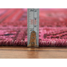 Load image into Gallery viewer, 4&#39;x6&#39;10&quot; Semi Antique Red Persian Bakhtiari With Golden Panel Design Clean Sheared Low Organic Wool Hand Knotted Oriental Rug FWR347796
