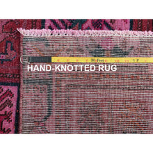 Load image into Gallery viewer, 4&#39;x6&#39;10&quot; Semi Antique Red Persian Bakhtiari With Golden Panel Design Clean Sheared Low Organic Wool Hand Knotted Oriental Rug FWR347796