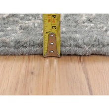 Load image into Gallery viewer, 2&#39;5&quot;X12&#39;2&quot; Gray Fine jacquard Hand Loomed Modern Wool And Art Silk Runner Oriental Rug FWR348006