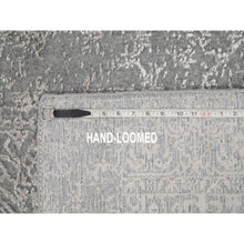 Load image into Gallery viewer, 2&#39;5&quot;X12&#39;2&quot; Gray Fine jacquard Hand Loomed Modern Wool And Art Silk Runner Oriental Rug FWR348006