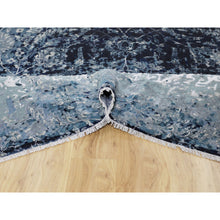 Load image into Gallery viewer, 12&#39;2&quot;x12&#39;2&quot; Blue Broken Persian Tabriz Erased Design Wool and Silk Hand Knotted Square Oriental Rug FWR348096