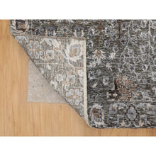 Load image into Gallery viewer, 12&#39;x17&#39;9&quot; Oversized Cypress Tree Design Silk with Textured Wool Hand Knotted Oriental Rug FWR348852