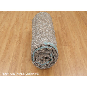 12'x17'9" Oversized Cypress Tree Design Silk with Textured Wool Hand Knotted Oriental Rug FWR348852