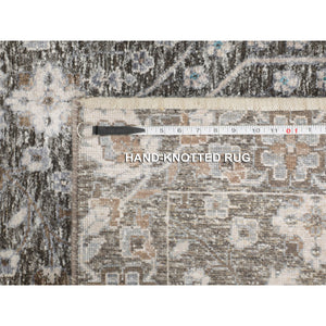 12'x17'9" Oversized Cypress Tree Design Silk with Textured Wool Hand Knotted Oriental Rug FWR348852