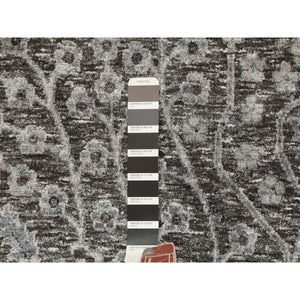 10'x10' Square Cypress Tree Design Silk with Textured Wool Hand Knotted Oriental Rug FWR348960