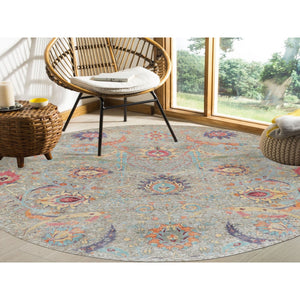 Round Oriental Rug, Carpets, Handmade, Montana USA.