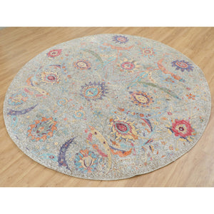 Round Oriental Rug, Carpets, Handmade, Montana USA.