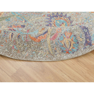 Round Oriental Rug, Carpets, Handmade, Montana USA.