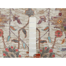 Load image into Gallery viewer, 10&#39;x10&#39; Round Colorful Silk With Textured Wool Tabriz Hand Knotted Oriental Rug FWR349044