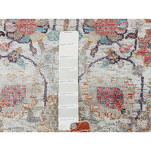 Load image into Gallery viewer, 2&#39;7&quot;x12&#39; Colorful Silk With Textured Wool Tabriz Design Runner Hand Knotted Oriental Rug FWR349134