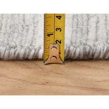 Load image into Gallery viewer, 6&#39;x6&#39; Ivory Hand Spun Undyed Natural Wool Modern Round Hand Knotted Oriental Rug FWR349428