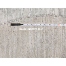 Load image into Gallery viewer, 6&#39;x6&#39; Ivory Hand Spun Undyed Natural Wool Modern Round Hand Knotted Oriental Rug FWR349428