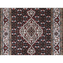 Load image into Gallery viewer, 2&#39;8&quot;x10&#39;1&quot; Black Tabriz Mahi Fish Design Wool Runner Hand Knotted Oriental Rug FWR349788