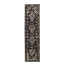 Load image into Gallery viewer, Black Oriental Rug, Carpets, Handmade, Montana USA.