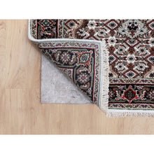 Load image into Gallery viewer, 2&#39;8&quot;x10&#39;1&quot; Ivory Tabriz Mahi Fish Design Wool And Silk Runner Hand Knotted Oriental Rug FWR349896