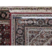 Load image into Gallery viewer, 2&#39;8&quot;x10&#39;2&quot; Red Tabriz Mahi Fish Design Wool Hand Knotted Runner Oriental Rug FWR349920