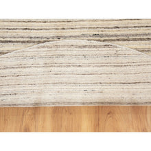 Load image into Gallery viewer, 8&#39;x8&#39; Beige Hand Loomed Organic Wool Modern Round Oriental Rug FWR350094