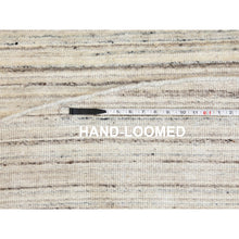Load image into Gallery viewer, 8&#39;x8&#39; Beige Hand Loomed Organic Wool Modern Round Oriental Rug FWR350094