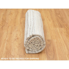 Load image into Gallery viewer, 8&#39;x8&#39; Beige Hand Loomed Organic Wool Modern Oriental Rug FWR350100