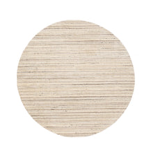 Load image into Gallery viewer, 6&#39;x6&#39; Beige Hand Loomed Organic Wool Modern Round Oriental Rug FWR350118