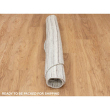 Load image into Gallery viewer, 6&#39;x6&#39; Beige Hand Loomed Organic Wool Modern Round Oriental Rug FWR350118