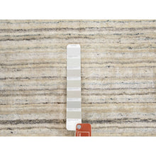 Load image into Gallery viewer, 2&#39;5&quot;x9&#39;8&quot; Beige Hand Loomed Organic Wool Modern Runner Oriental Rug FWR350142