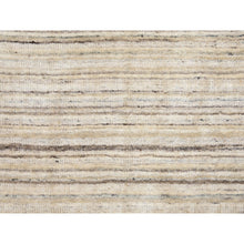 Load image into Gallery viewer, 2&#39;5&quot;x9&#39;8&quot; Beige Hand Loomed Organic Wool Modern Runner Oriental Rug FWR350142