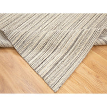 Load image into Gallery viewer, 6&#39;x9&#39; Beige Hand Loomed Natural Wool Plain Modern Oriental Rug FWR350220