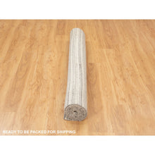 Load image into Gallery viewer, 6&#39;x9&#39; Beige Hand Loomed Natural Wool Plain Modern Oriental Rug FWR350262