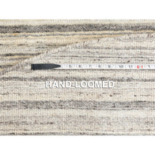 Load image into Gallery viewer, 10&#39;2&quot;x10&#39;2&quot; Round Beige Hand Loomed Natural Wool Plain Modern Oriental Rug FWR350268