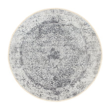 Load image into Gallery viewer, 7&#39;x7&#39; Round Broken Persian Design Wool and Pure Silk Hand Knotted Oriental Rug FWR350448