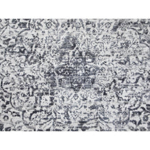 Load image into Gallery viewer, 7&#39;x7&#39; Round Broken Persian Design Wool and Pure Silk Hand Knotted Oriental Rug FWR350448