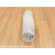 Load image into Gallery viewer, 7&#39;x7&#39; Round Broken Persian Design Wool and Pure Silk Hand Knotted Oriental Rug FWR350448