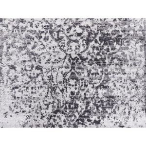 3'x5'1" Broken Persian Design Wool and Pure Silk Hand Knotted Oriental Rug FWR350496