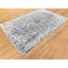 Load image into Gallery viewer, 6&#39;x9&#39;2&quot; Wool And Silk Hand Knotted Broken Persian Design Hand Knotted Oriental Rug FWR350538