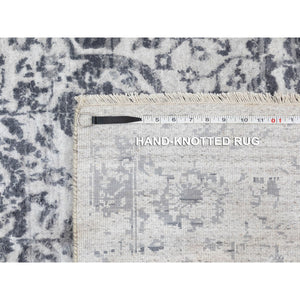 6'x9'2" Wool And Silk Hand Knotted Broken Persian Design Hand Knotted Oriental Rug FWR350538