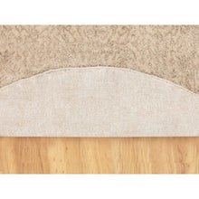 Load image into Gallery viewer, 5&#39;9&quot;x5&#39;9&quot; Round Taupe Fine Jacquard Hand Loomed Modern Wool And Art Silk Oriental Rug FWR350598