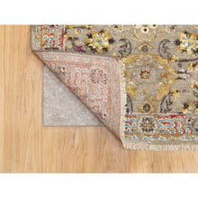 Load image into Gallery viewer, 2&#39;8&quot;x7&#39;10&quot; THE SUNSET ROSETTES Wool And Pure Silk Runner Hand Knotted Oriental Rug FWR350646