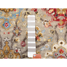 Load image into Gallery viewer, 6&#39;1&quot;x9&#39; THE SUNSET ROSETTES Wool And Pure Silk Hand Knotted Oriental Rug FWR350658