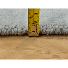 Load image into Gallery viewer, 2&#39;4&quot;x7&#39;5&quot; Gray Abstract Design Wool And Silk Runner Hand Knotted Oriental Rug FWR350742