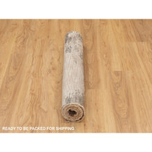 Load image into Gallery viewer, 3&#39;x5&#39; Earth Tone Colors Abstract Design Wool And Silk Hand Knotted Modern Oriental Rug FWR350808